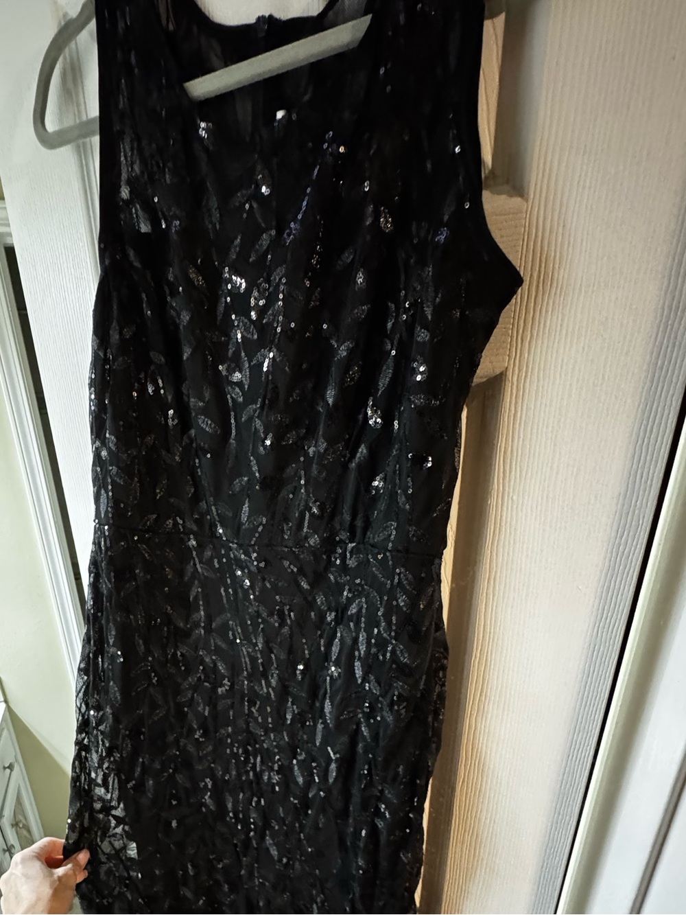 Elegant Black Sequin Evening Dress for Women
